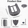 1Pc Belt Alloy Buckle Sets FIND-GF0008-76B-2