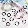 18Pcs Zinc Alloy Spring Gate Rings FIND-SP0001-39-4