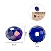 10 Colors Electroplate Glass Beads EGLA-X0006-01B-6mm-4