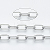 Tarnish Resistant 304 Stainless Steel Paperclip Chains CHS-S001-04B-P-2
