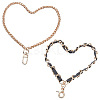 2Pcs 2 Styles Iron Strap Chain BJEW-WR0001-01-1