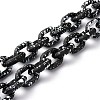 Spray Painted CCB Plastic Curb Chains & Cable Chains AJEW-JB01046-13