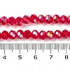 Baking Electroplate Glass Beads Strands DGLA-A039-J10mm-B21-4