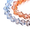 Gradient Color Baking Paint Glass Bead Strands X1-DGLA-A039-T2mm-A014-3