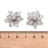 Acrylic Rhinestone Flower Flat Back Cabochons X-RSB027-06-3