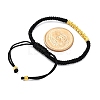 Polyester Cord Braided Bead Bracelets for Women BJEW-L698-01G-10-5