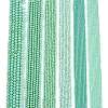 Electroplate Opaque Solid Color Glass Beads Strands EGLA-A044-P4mm-L14-2