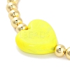 Handmade Lampwork Heart Bracelets BJEW-Q338-01B-2