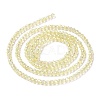 Electroplate Transparent Glass Beads Strands GLAA-H021-01A-FR04-5