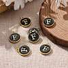 Golden Plated Alloy Charms X-ENAM-S118-02F-5