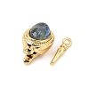 Brass & Natural Gemstone Box Clasps GG-CBAFA4F-03G-A-2