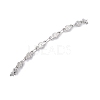 304 Stainless Steel Link Chain Bracelets for Women BJEW-JB12680-3
