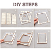 Basswood Assembled Paper Making Frame DIY-WH0001-73A-2