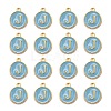 Golden Plated Alloy Enamel Charms X-ENAM-S118-04J-2