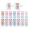 14Sheets 14 Colors Plastic Sticker FIND-TA0005-03-2