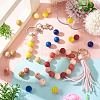 40Pcs 4 Colors Round Silicone Focal Beads SIL-TAD0001-02G-6