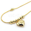 Heart Brass Charm Anklets for Women FS-WG07704-01-3