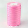 Breast Cancer Pink Awareness Ribbon Making Materials Sheer Organza Ribbon RS12mmY004-3