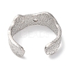 Rack Plating Brass Cubic Zirconia Open Cuff Rings for Women RJEW-S242-12P-3