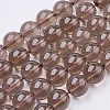 Natural Smoky Quartz Beads Strands G-C076-6mm-4-1