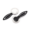 Alloy & Iron Bookmark Cabochon Settings PALLOY-N184-09S-2