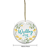 Handmade Porcelain Pendants PORC-WH0005-020-2