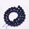 Dyed Natural Lapis Lazuli Round Beads Strands X-G-M169-10mm-05-2