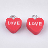 Handmade Polymer Clay Charms CLAY-S091-92-1