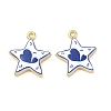 Printed Brass Pendants KK-CBA42CA-08G-01-1