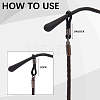2Pcs 2 Colors Cowhide Neck Strap for Eyeglasses AJEW-CL0004-78-6