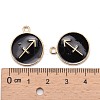 Alloy Enamel Pendants X-ENAM-S124-01A-08F-2