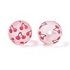 Transparent Frosted Acrylic Beads FACR-T008-03D-2