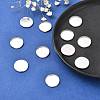 Tarnish Resistant Flat Round 304 Stainless Steel Plain Edge Bezel Cups STAS-R083-02-5