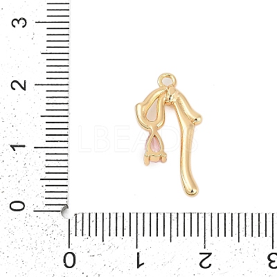 Brass Micro Pave Cubic Zirconia Pendants LS-ZIRC-P122-05C-G02-1