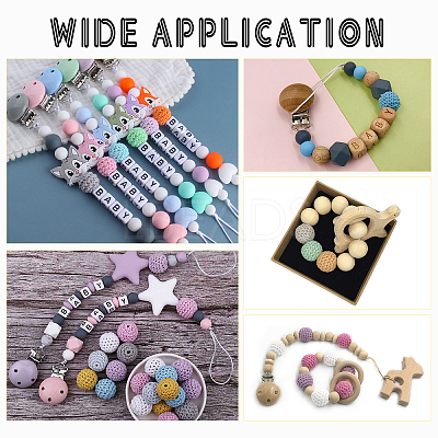 56Pcs 28 Colors Organic Wool Fabric Beads FIND-CA0003-74-1