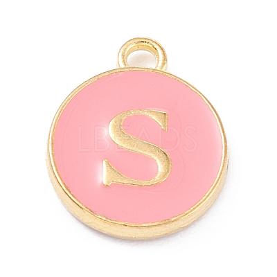 Golden Plated Alloy Enamel Charms ENAM-Q437-14S-1