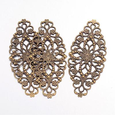 Iron Filigree Big Pendants X-IFIN-S090-AB-1