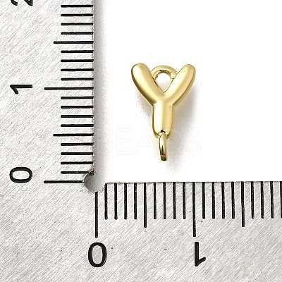 Brass Connector Charms KK-P295-01G-Y-1