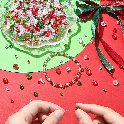 150G Christmas Themed Glass Beads GLAA-YWC0004-05-1