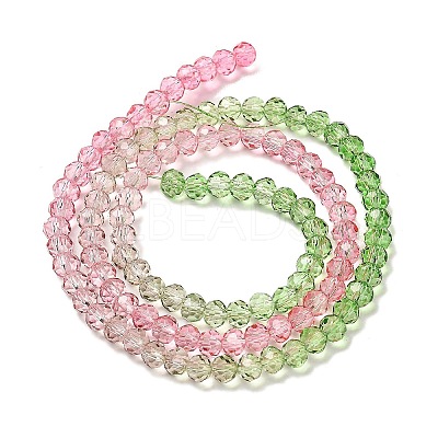 Transparent Painted Glass Beads Strands X1-DGLA-A034-T3mm-A18-1