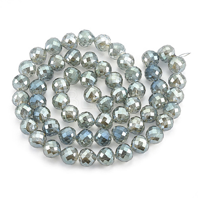 Electroplate Glass Beads Strands EGLA-T010-01G-1