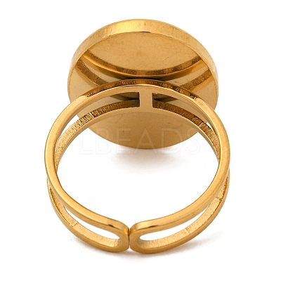 Oval with Sun Natural Lapis Lazuli Finger Rings RJEW-Q822-40G-02-1
