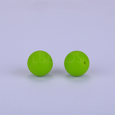 Round Silicone Focal Beads SI-JX0046A-133-1