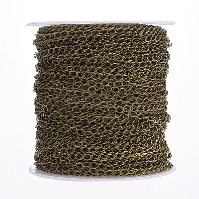 Brass Twisted Chains CHC-Q001-5x4mm-AB-1