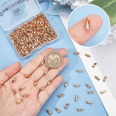 200Pcs Brass Ball Chain Connectors KK-BBC0004-70-1