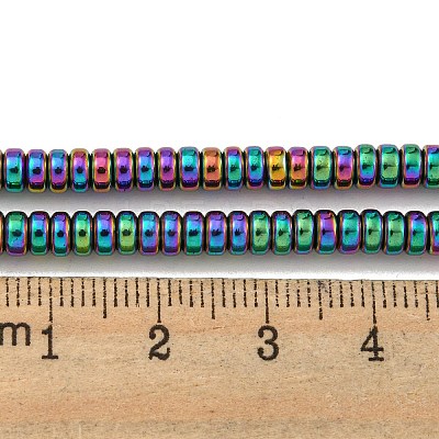 Electroplated Synthetic Non-magnetic Hematite Beads Strands G-K361-A06-02-1