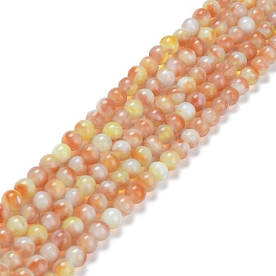 Glass Round Beads Strands GLAA-M044-01H-1