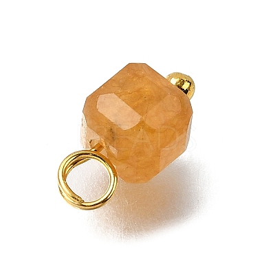 Natural Colorful Tourmaline Faceted Table Cut Cube Charms X-PALLOY-JF04367-01-1