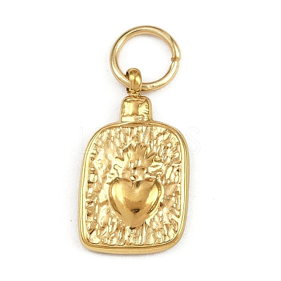 304 Stainless Steel Pendants STAS-L296-09G-02-1