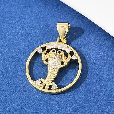 Brass Micro Pave Cubic Zirconia Pendant & Stud Earrings Sets for Women SJEW-F227-01F-G-1
